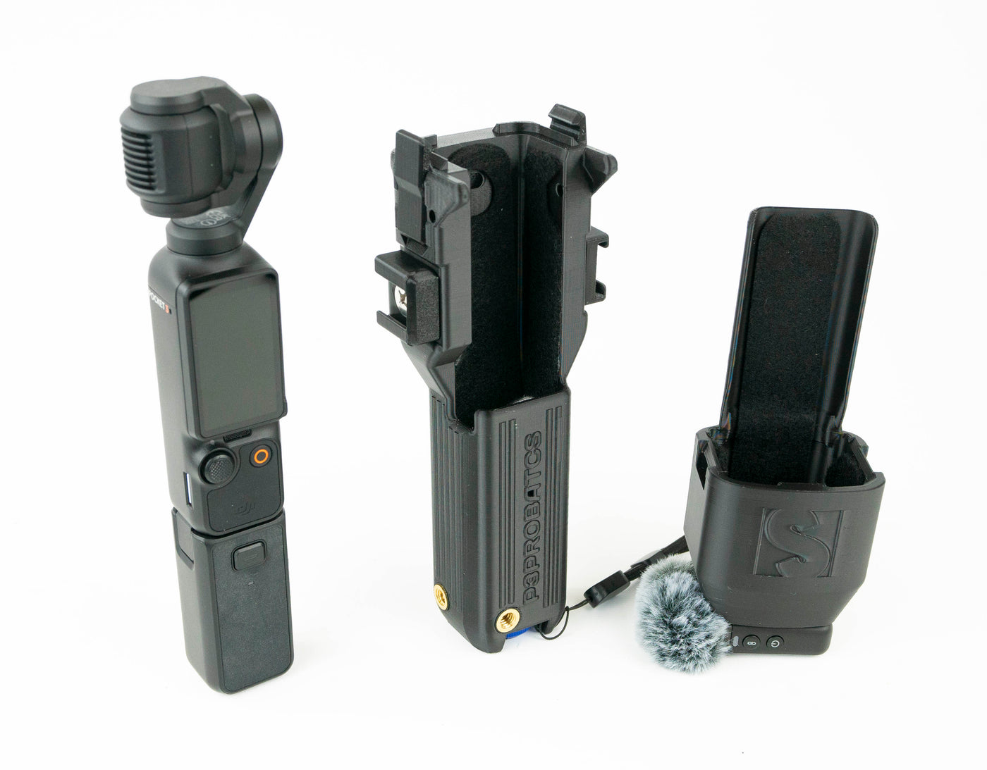 Étui Pro pour DJI Pocket 3 avec extension de batterie - États-Unis